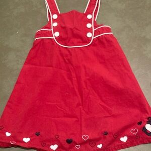 Girls 5T Sleeveless Dress w/ Hearts by "Gymboree"